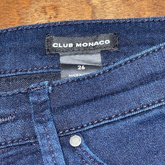 Club Monaco Low rise Blue Skinny Jeans Sz. 26 - Picture 14 of 15